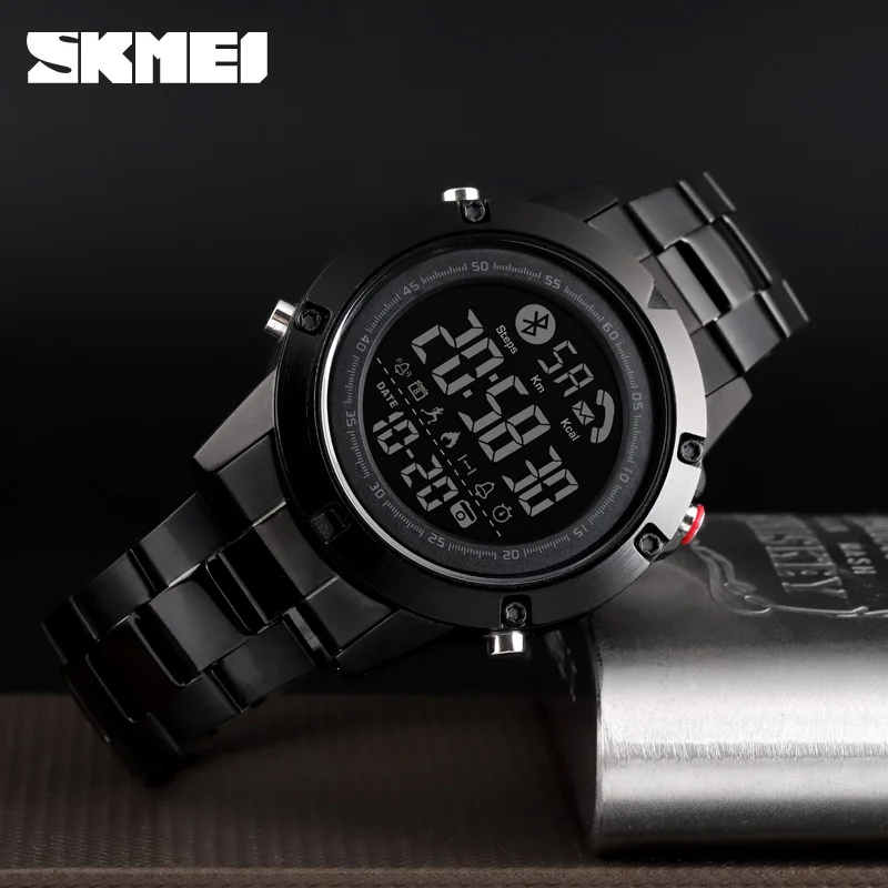 SKMEI спортивные Смарт-часы 1500 Bluetooth фитнес-трекер Шагомер вызов напоминание калорий водонепроницаемый смарт-часы Смарт-браслет