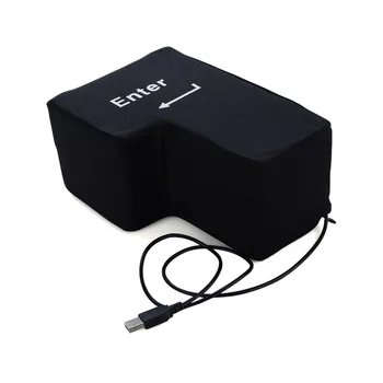 

Creative Vent Toy Enter Key USB Link Button Cotton Slow Rebound Office Pillow Computer Laptop Big Enter Key Toy