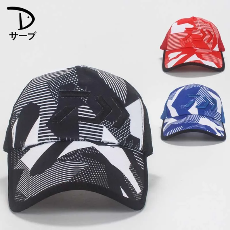 Летняя рыболовная Кепка Daiwa уличная с козырьком Солнцезащитная дышащая сетчатая