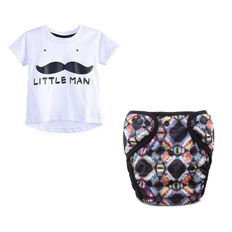 

Gentleman baby shirt + Natural bamboo baby diaper (18Month / 24Month)