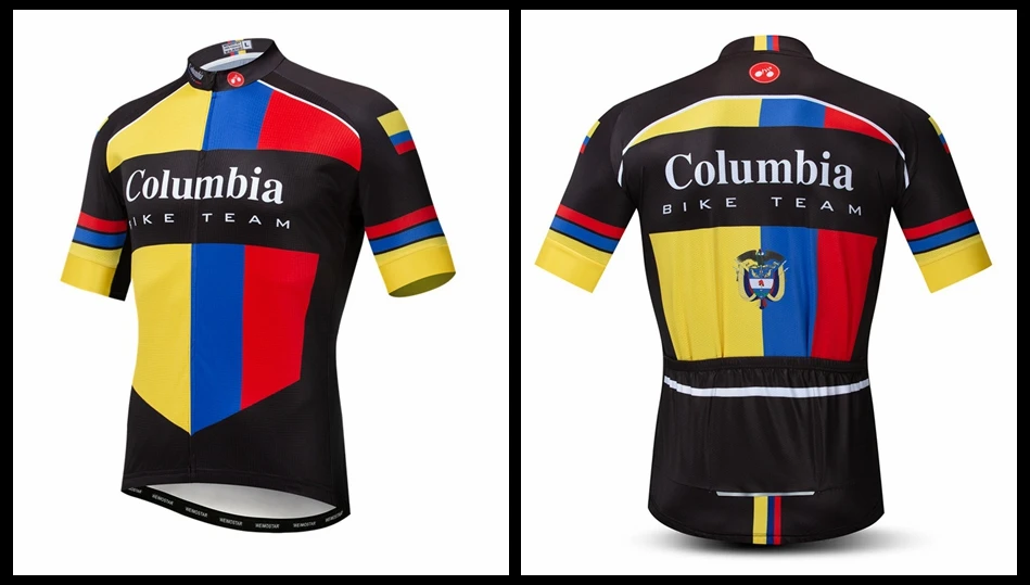 Weimostar 17 цветов национальная команда Велоспорт Джерси рубашка мужская летняя горная велосипедная одежда быстросохнущая Дорога MTB велосипед Джерси Топы