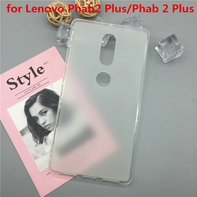 

Luxury Case Soft Silicon Phone Para for Lenovo Phab2 Plus/Phab 2 Plus TPU Fundas Protector Full Cover Shell Black Cases Original