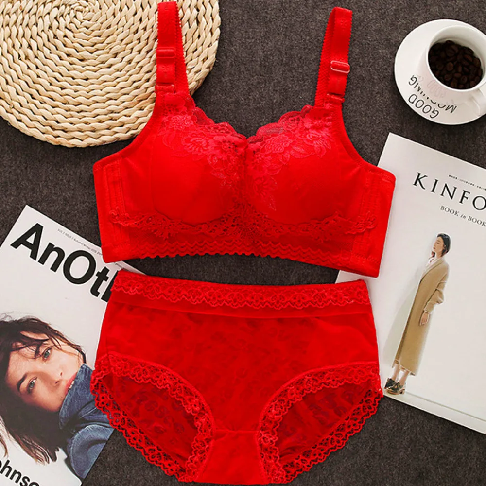 2019 Woman sexy sports bra set comfortable sexy lace underwear seamless push up girls underwear yoga bra top para mujeres 40J4 (9)