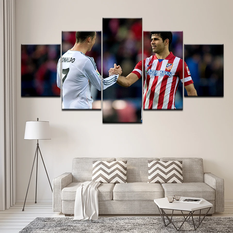 

Canvas Painting Costa returns to Atletico 5 Pieces Wall Art Painting Modular Sport Wallpapers Poster Print Home Decor
