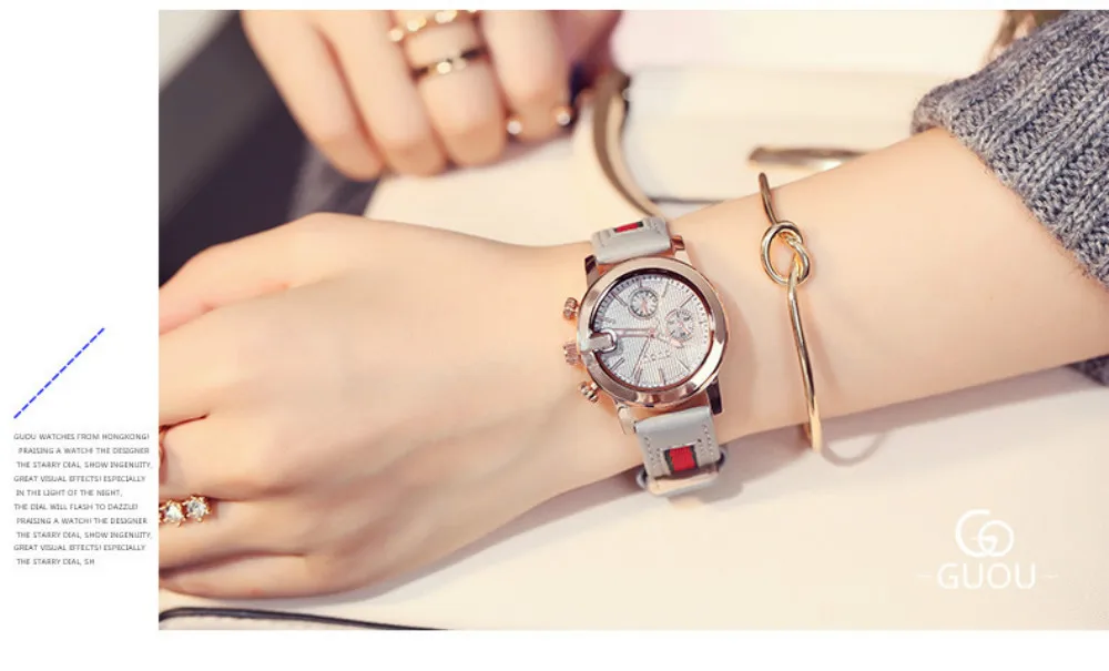Guou модные парные часы мужские и женские водонепроницаемые брендовые кварцевые наручные часы унисекс Пара часы для календарь для любимых студентов