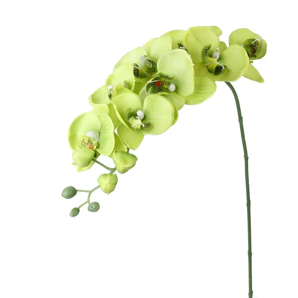 1 ветка бабочка Орхидея искусственный цветок для украшения дома свадьба
