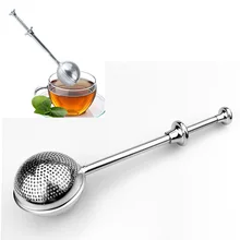 Нержавеющая сталь Чай заварки многоразовые сетки Чай ситечко шаровой Форма Infuser Фильтр Зелёный чай сумка Чай инструмент, аксессуары