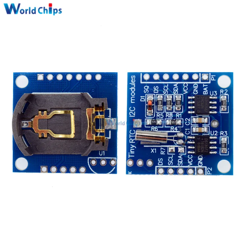 1 шт. модуль часов в режиме реального времени для Arduino 51 AVR ARM PIC 2,9*2,6 см без аккумулятора оптом