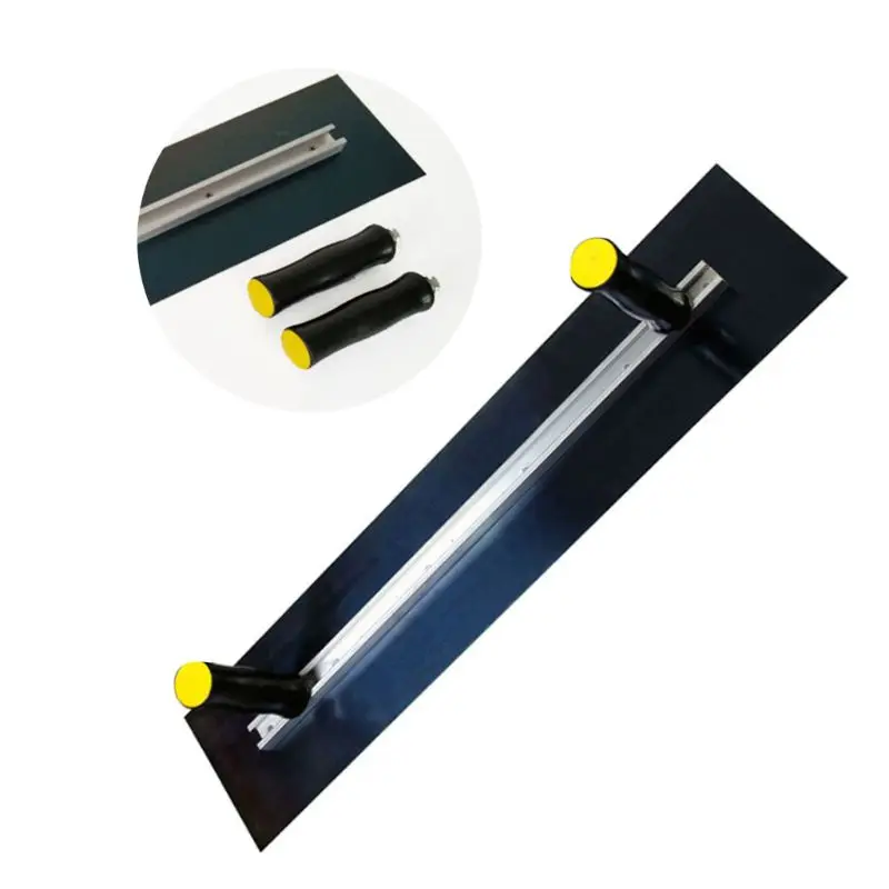 Double Handle Plastering Trowel Claying Knife Hand Wipe Mud Knives Finishing Spatula Tool