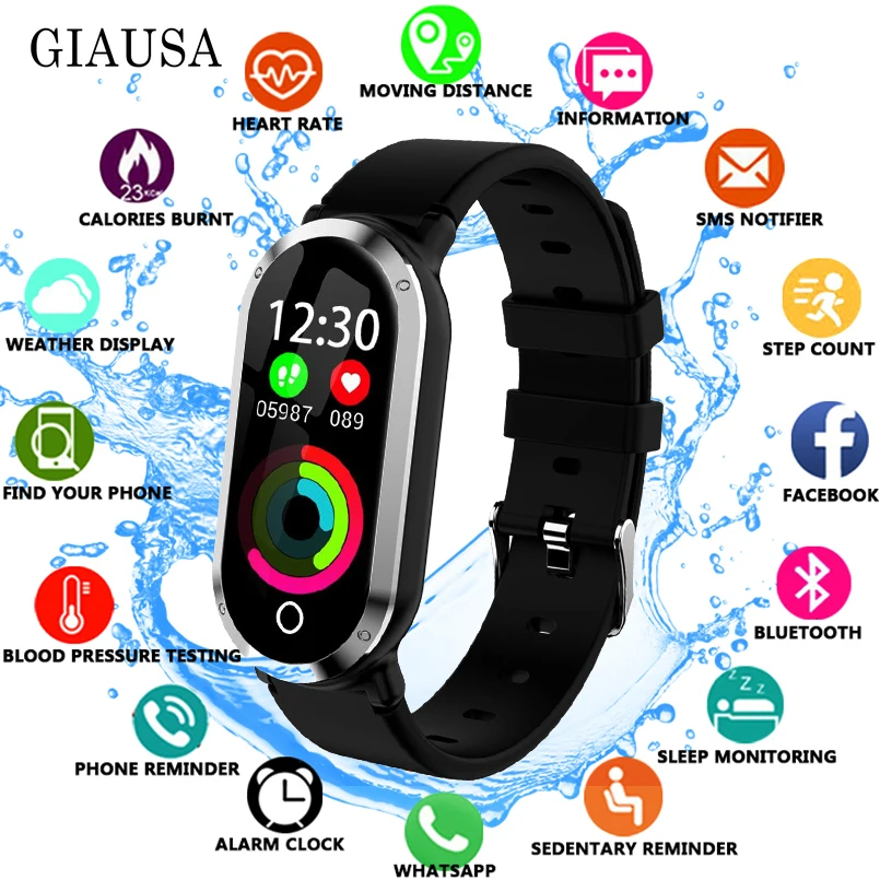 

T1 Smart Wristband Heart Rate Blood Pressure Monitor Fitness Bracelet tracker fitness activity watch for IOS Android PK mi 3 4