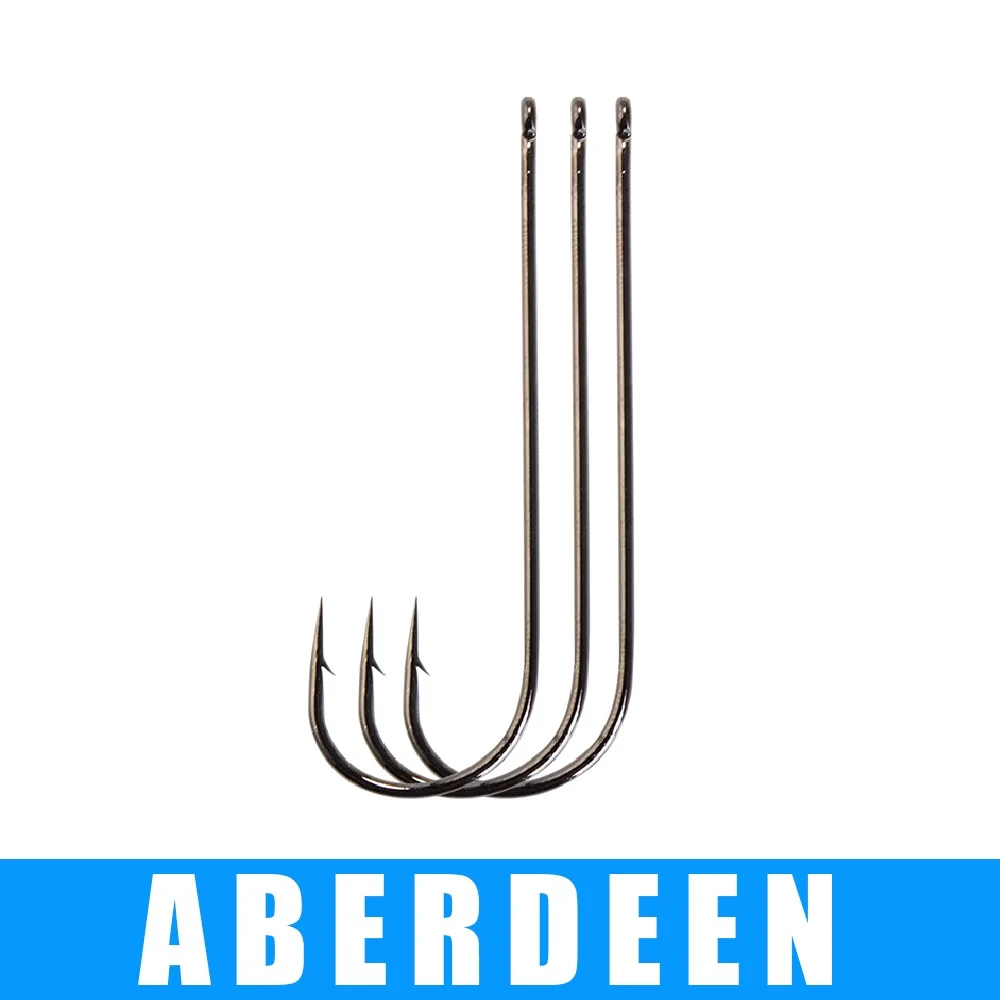 FTK ABERDEEN Fishing Hook With Ring 3packs 4/0-10# High Carbon Steel Barbed Fishhook Jig Hook Carp Fishing Lure Worm Hook Japan