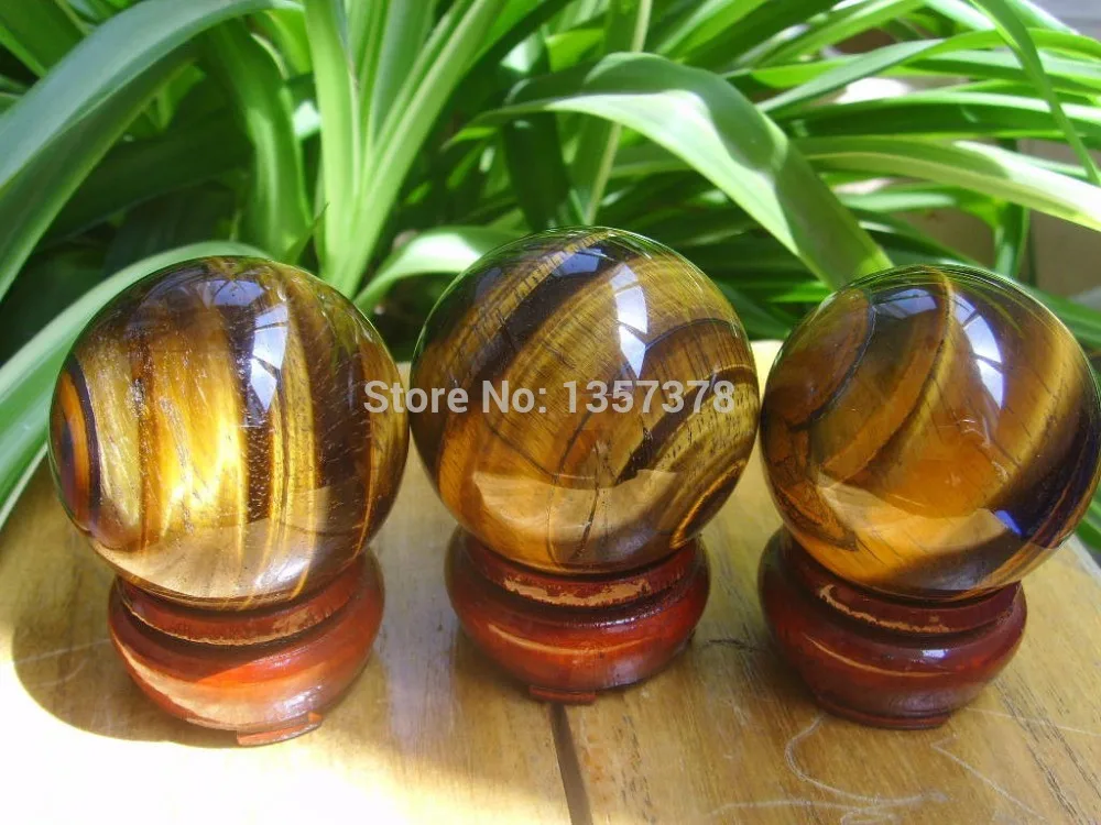 

huij 00124 Natural Quartz Crystal Tigereye sphere Healing China