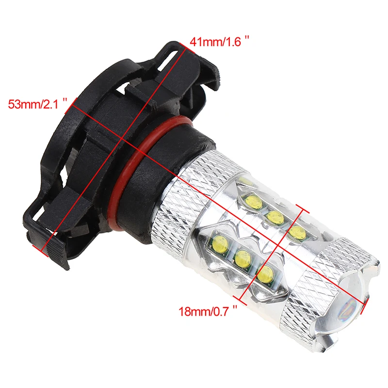 Posbay белый/красный/синий/зеленый COB LED H11/P13/H16 гнездо автомобиля Авто