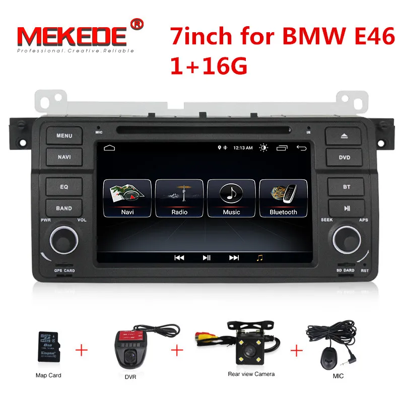 2+ 32G 7 дюймов Android 9 для bmw E46, M3, автомобильный dvd, gps навигация, wifi, BT, canbus, радио, RDS, четырехъядерный, 1024x600, поддержка obd2, dvr - Цвет: CAR DVD CAMERA DVR