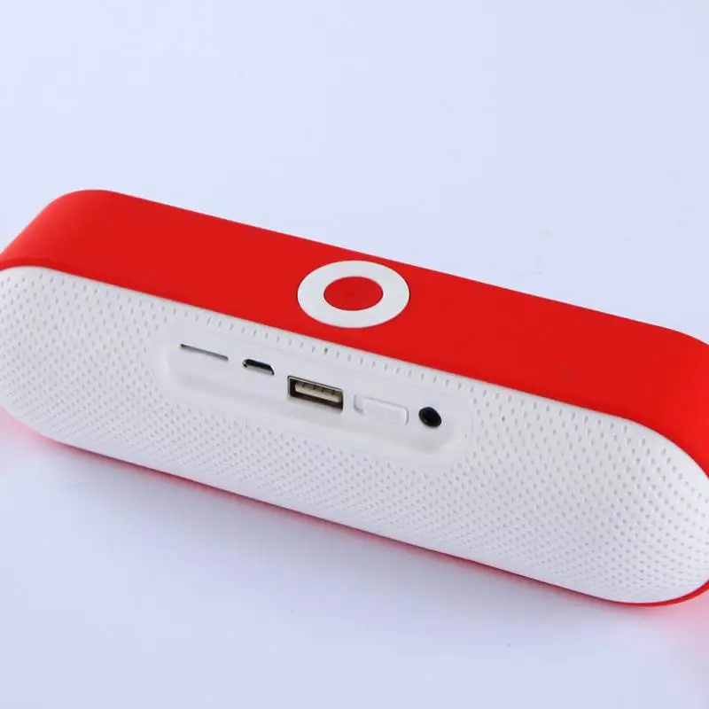 3D стерео звук Мини Bluetooth динамик NBY-18 портативный беспроводной динамик s музыка объемный поддержка AUX USB 32G TF - Цвет: Красный
