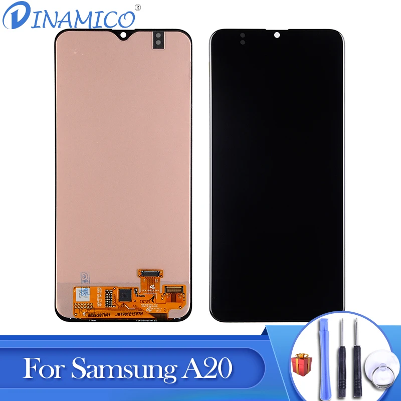 

Dinamico Original For Samsung Galaxy A20 Lcd Screen Replacement A205 Lcd SM-A205F Display Touch Screen Digitizer Assembly