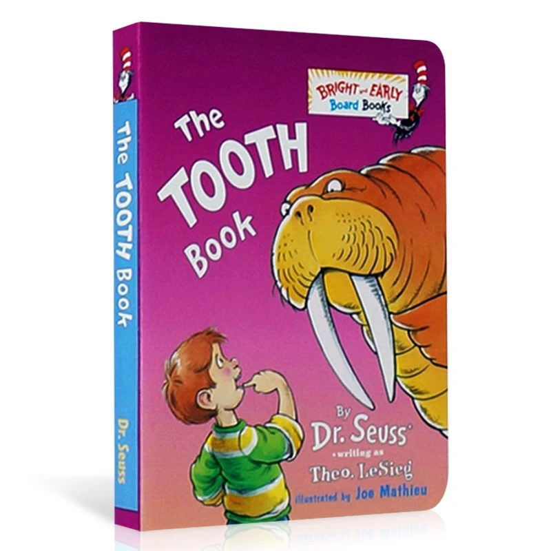 

Kids Funny Educational English Dr Seuss Series-The Tooth Book Cardboard English Picture Story Books Educational Learning Toys