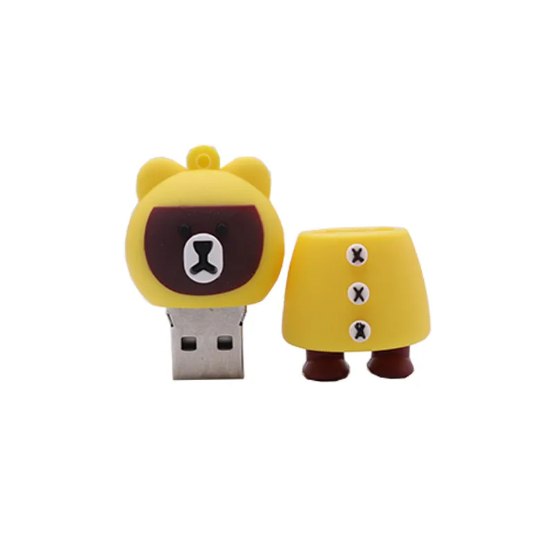 usb флешка animado мультфильм милый медведь Флеш накопитель 4 GB 8 GB 16 Гб, 32 ГБ, 64 ГБ Флеш накопитель кролик memory stick флешка