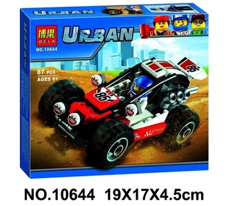

10644 87Pcs City Figures Racing Car Sand Buggy Model Building Kits Blocks Bricks Toy Vehicles For Children