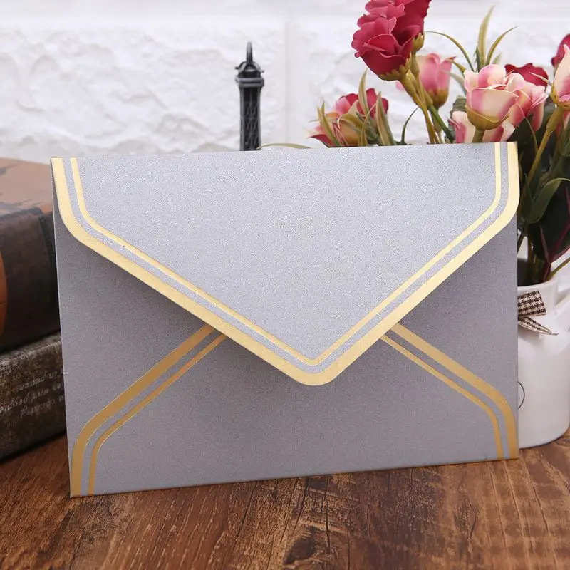 10 шт Ретро винтажные пустые бумажные конверты для письма поздравительные открытки свадебные приглашения 125x175 мм