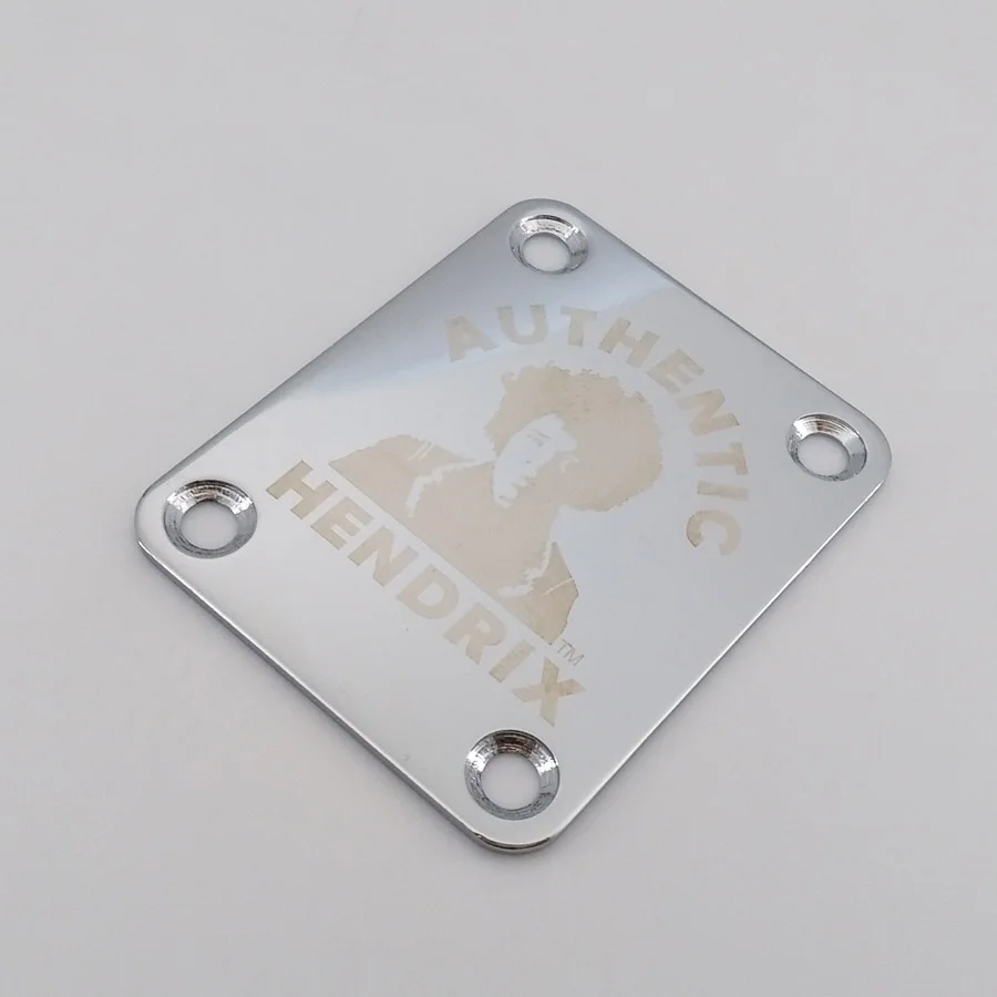 

Jimihendrix Chrome Guitar NECK PLATE FOR Strato electric guitar well