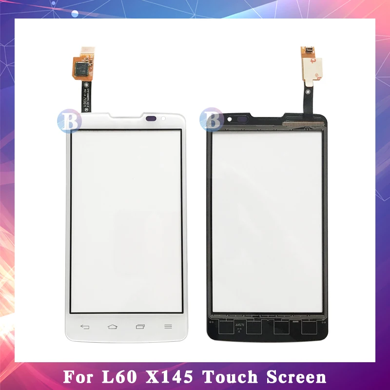 10 шт./лот Высокое качество 4,3 "для LG L60 X145 X135 графический сенсорный экран Внешний Стекло объектив Панель черный, белый цвет + код отслеживания