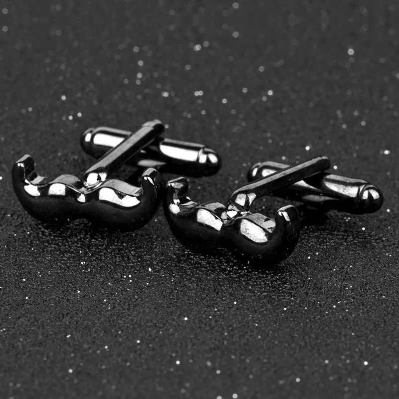 

1 Pair High-Quality Moustache Fashion Men Shirt Casual Design French Cufflinks Men Wedding Cuff Links Button Jewelry Accessories