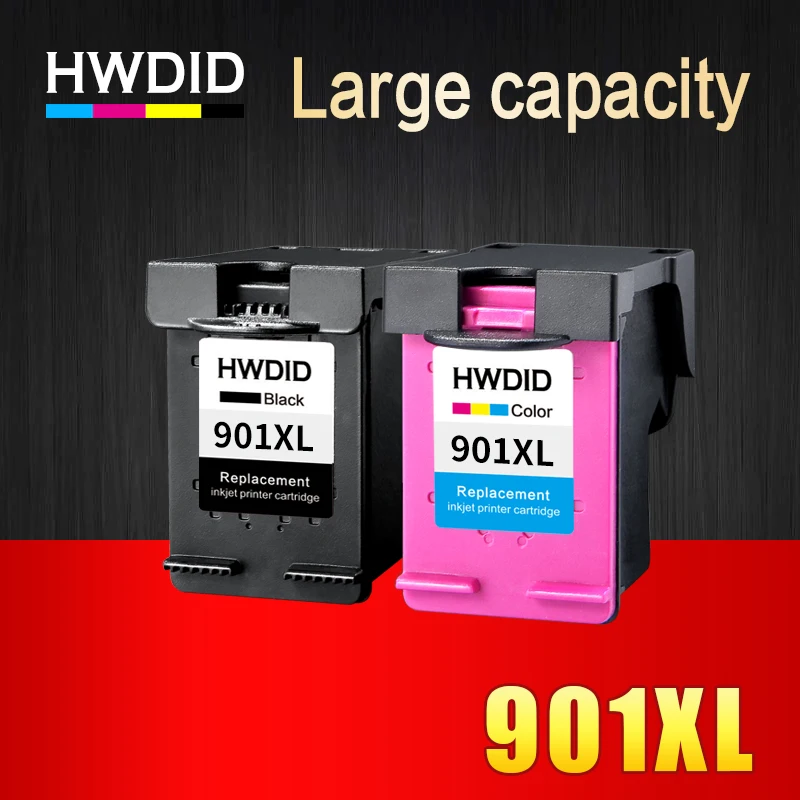 HWDID 901 заправленный картридж Замена для HP XL 901XL Officejet 4500 J4500 J4540 J4550 J4580 J4640 J4680c|901