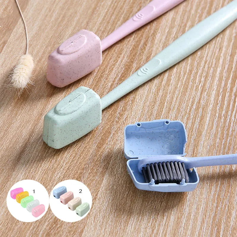 

Best Portable Toothbrush Cover Holder Tooth Brush Cap Case Health Germproof Travel Hiking Camping Toothbrushes Protector QQ99