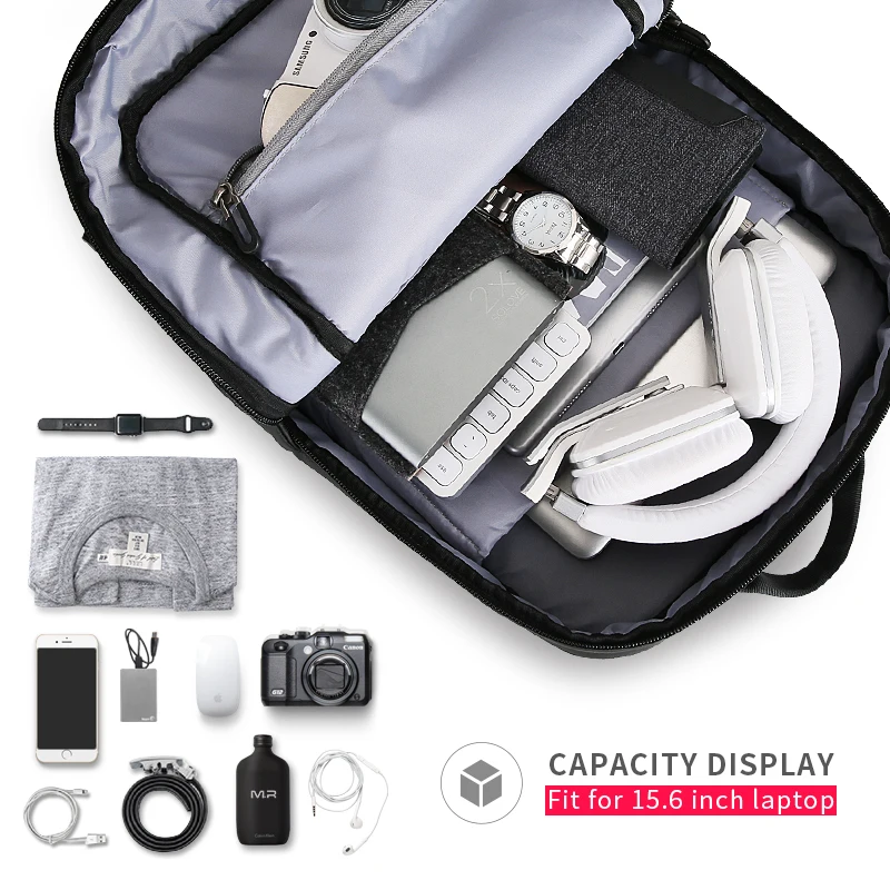 Mochila de carga USB multifunción Mark Ryden Mochila de gran capacidad para hombre Mochila para portátil de 15,6 pulgadas Mochila de viaje para hombre Mochila de carga USB multifunción Mark Ryden Mochila de gran capacidad para hombre Mochila para portátil de 15,6 pulgadas Mochila de viaje para hombre