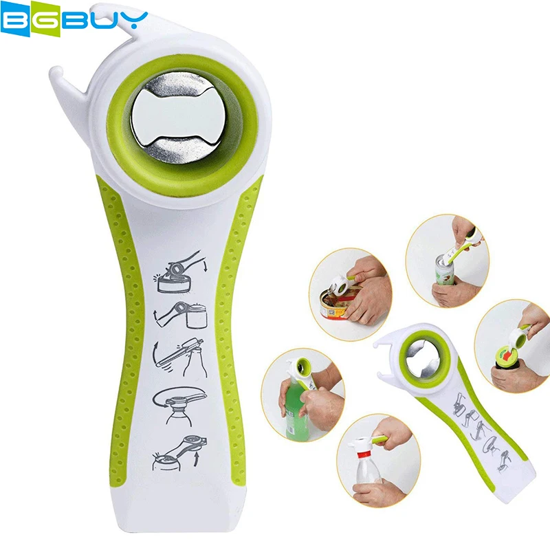 

All in One Jar Opener & Gripper Pad for Jars, Cans, Bottles, Wine, Beer and Soda Pops, Effortless, Never Skidding - Green