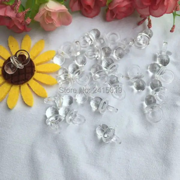 Clear white pacifier nipple
