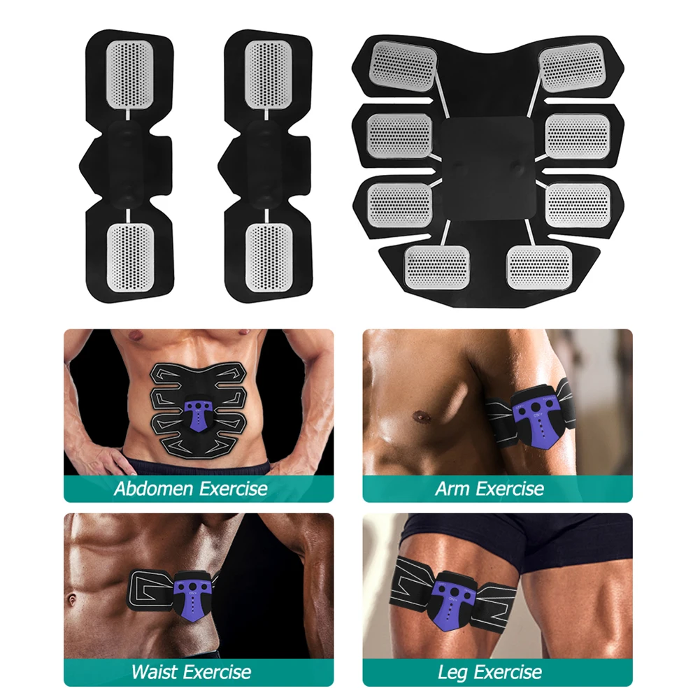 Шесть режимов умный электрический массажер для лечения тренажер брюшной мышцы умный фитнес живот руки ноги тела фитнес ABS