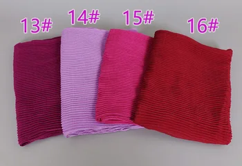 

New design Ladies printe solid color crumple stripe viscose wrinkle scarf shawl elastic wrap hijab muslim winter scarves/scarf