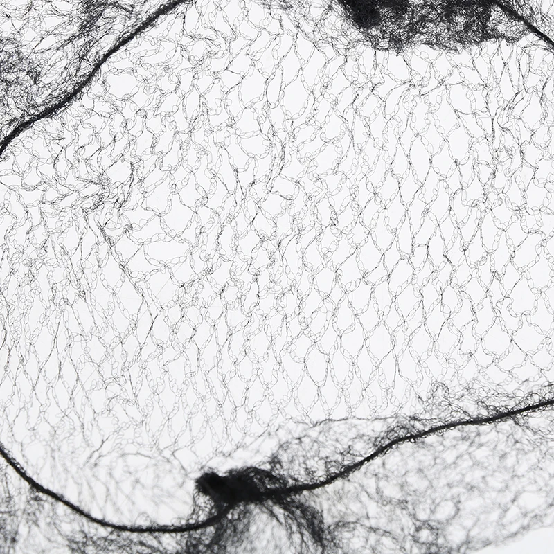 50 шт/100 шт образец черных нейлоновых сеток для волос Невидимый одноразовый парик с сеткой мягкие эластичные линии для укладки волос