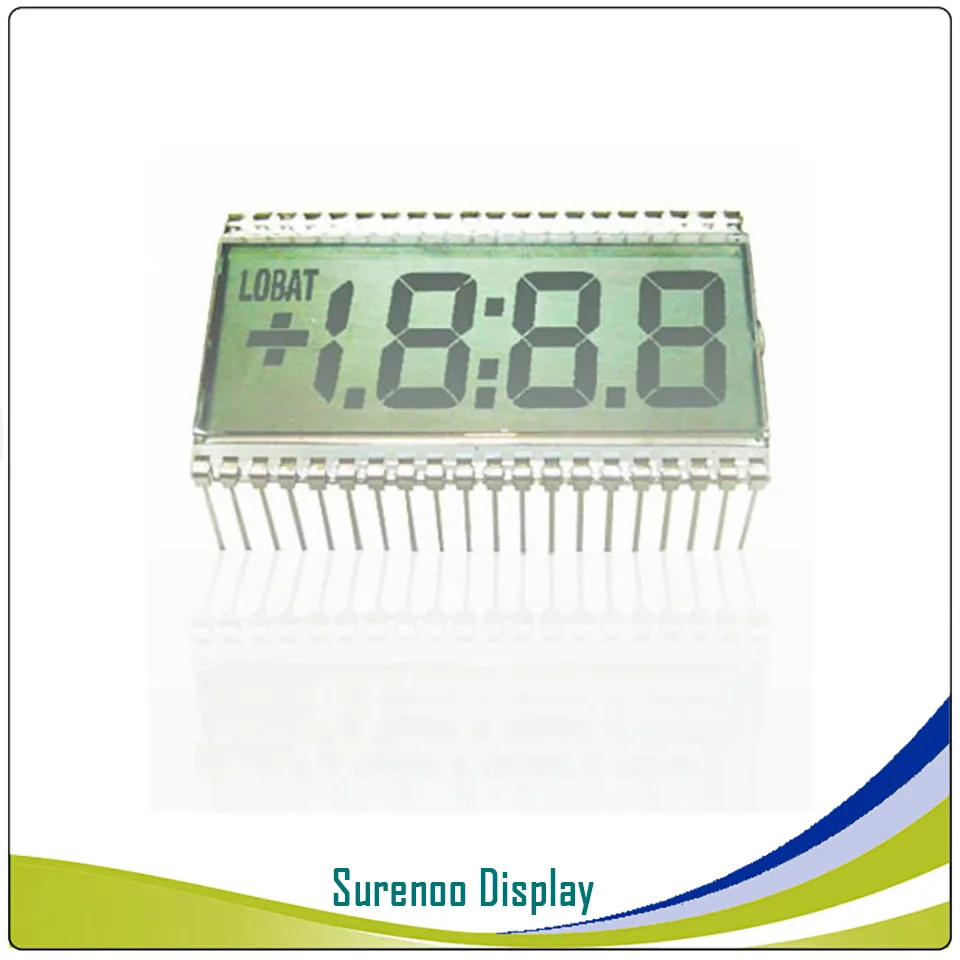 

Brand New Customized 3 1/2 3.5 Bit 3V Segment Digital LCD Module Display Screen Glass (Outline: 50.8*30.5MM) 40P for Multimeter