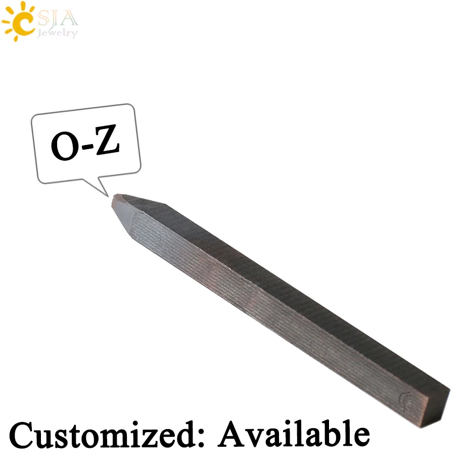 Штампы с буквами CSJA O P Q R S T U V W X Y Z штампы прямым хвостовиком для ювелирных изделий