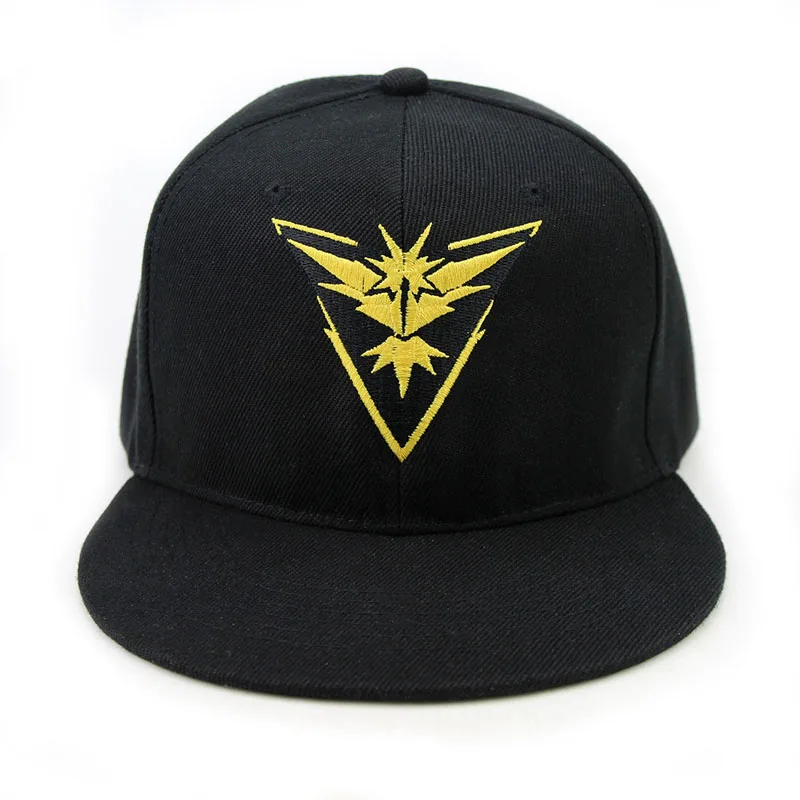 Косплей мобильная игра Pokemon Go Team Valor Team Mystic Team Instinct snapback Бейсболка Шляпа - Цвет: Цвет: желтый