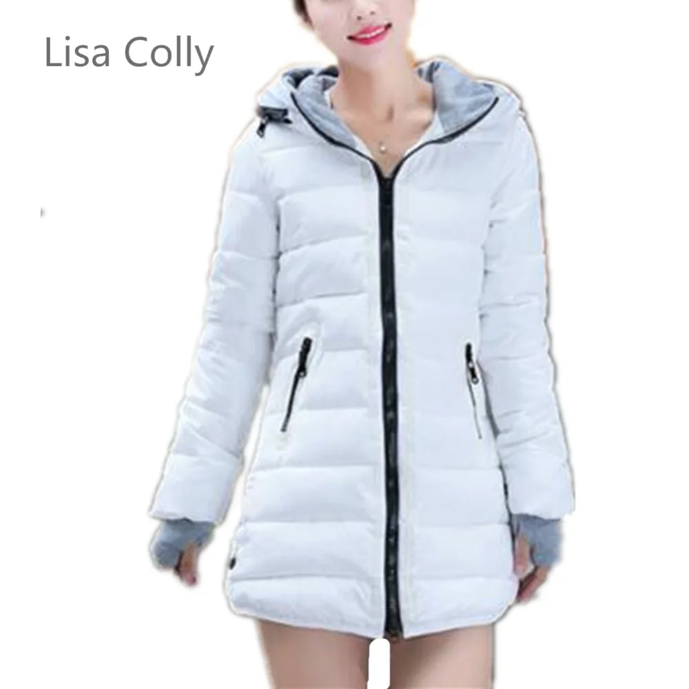 Lisa Bas Épais jaune Hiver Colly Nouvelles Le 2018 Avec Coton Automne Mince blanc marine rouge Parkas Dames rose rhodo Veste Vers pu Ciel Chaud Manteau Capuche Noir Bleu Femmes trdhQsC