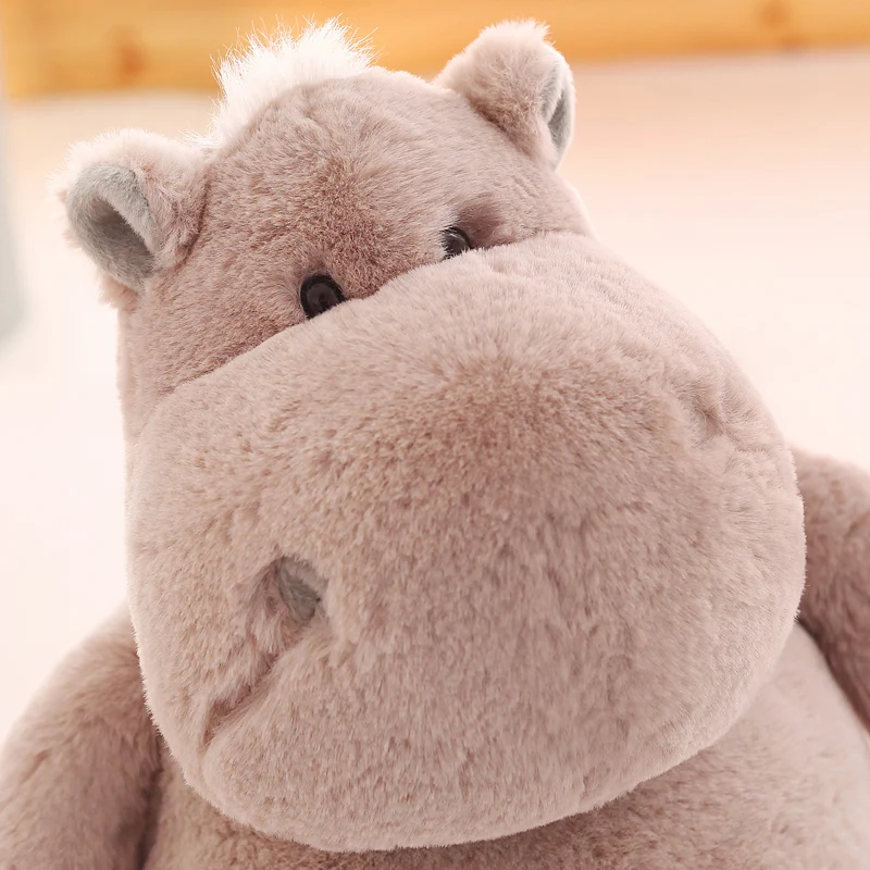 Kawaii Soft Love Heart Hippo Plush Doll Big Stuffed Cartoon Hippos Baby Toy Doll for Children Gift Decoration 20inch 50cm DY50617 (16)