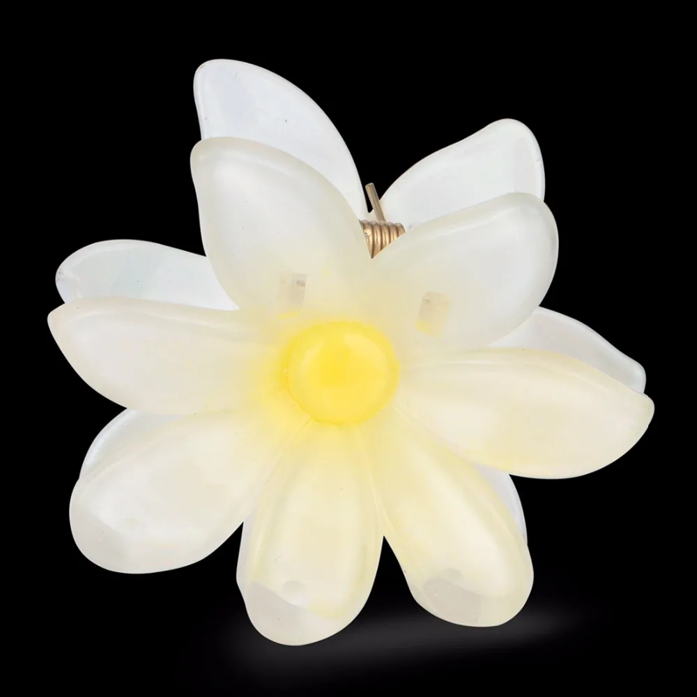 

Floral Hair Clip Womens Hair Accessories White Plumeria Hawaiian Foam Frangipani Flower for Hair Decoration Summer Style HC40