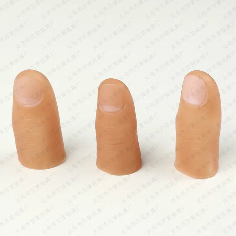 

Simulation soft no nail size number finger magic toys Plastic With A Large Nail Magic Finger Sets Simulation Thumb American