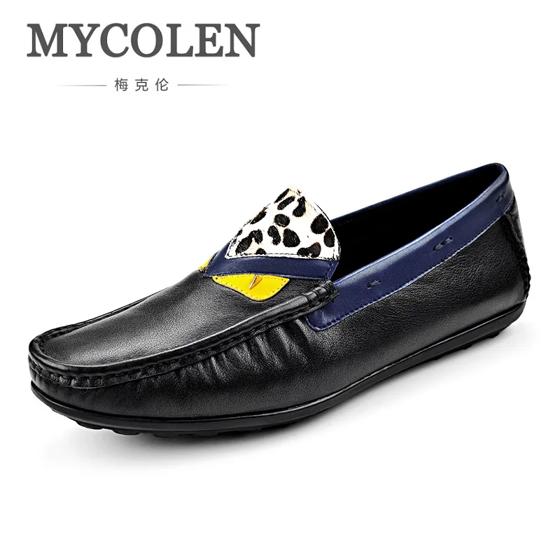 

MYCOLEN Luxury Brand Men Dress Shoes Men Business Flat Shoes Black Breathable Men Formal Office Doug Man Shoes Herren Schuhe