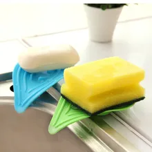 Аксессуары для кухни и дома многофункциональное скользящее кольцо Листья мыльница раковина и кухонный держатель губок на раковине