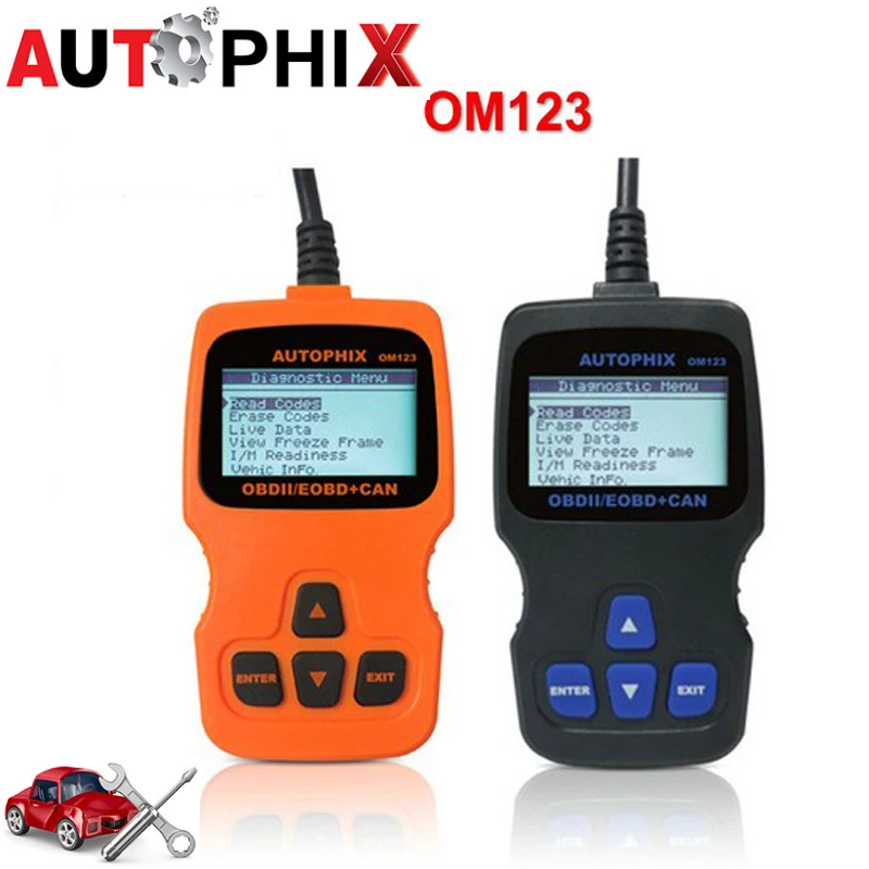AUTOPHIX Multi language OBDMATE OM123 OBD OBD2 EOBD CAN Hand held