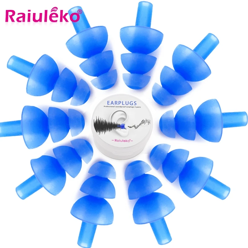 

10pcs Waterproof Swimming Silicone Swim Earplugs Sound Insulation Ear Protection Super Soft Ear Plug Anti-noise SleepingPlugs