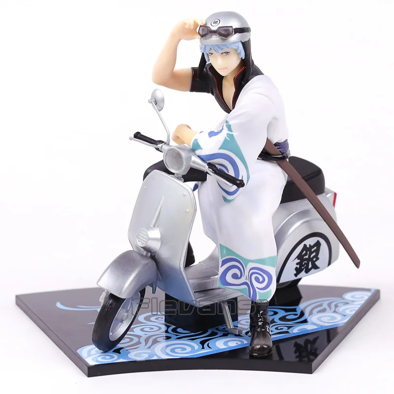 

Silver Soul Gintama Sakata Gintoki & Scooter PVC Figure Collectible Model Toy 15.5cm