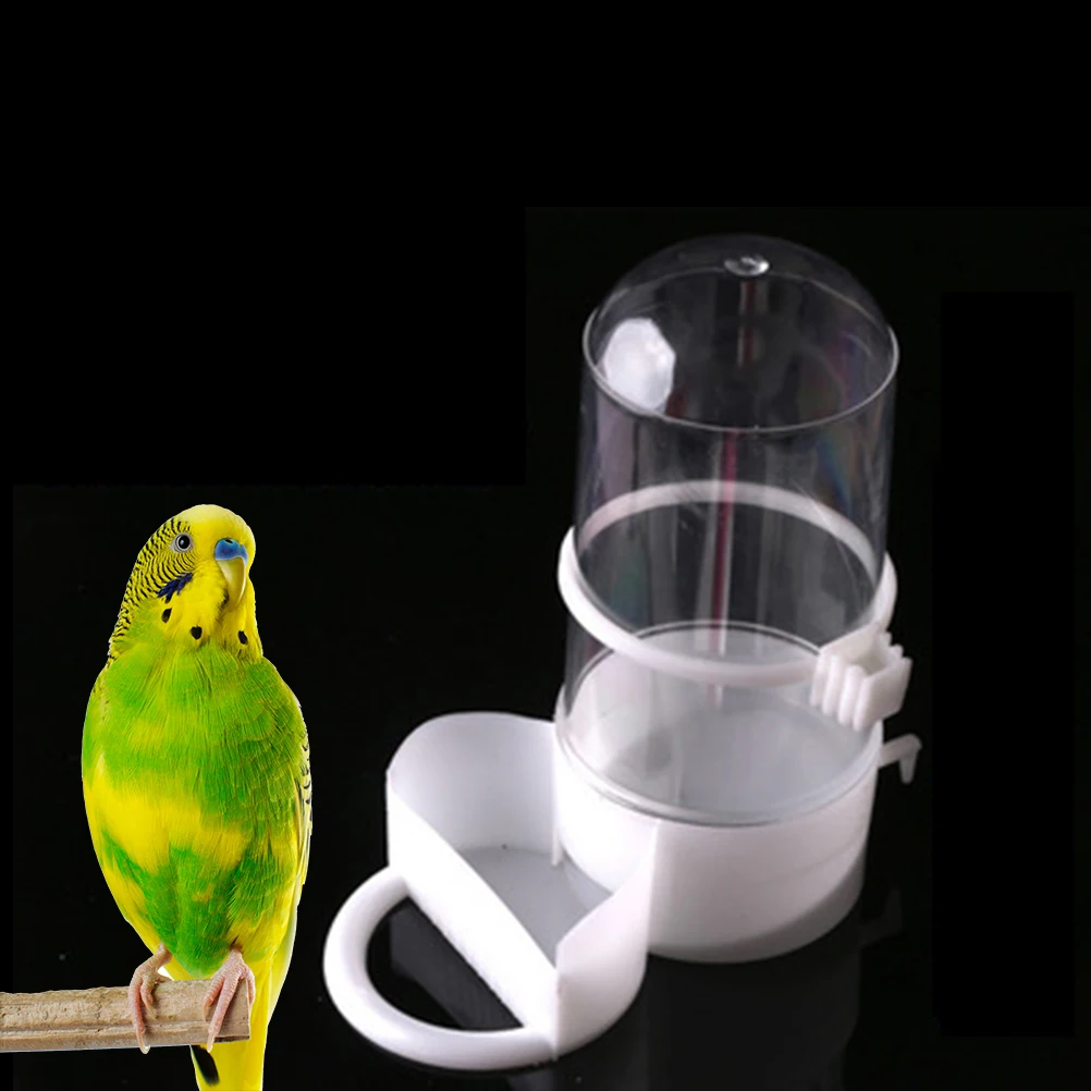 Bird Pet Drinker Feeder Automatic Food Waterer Clip Aviary Cage Parrot