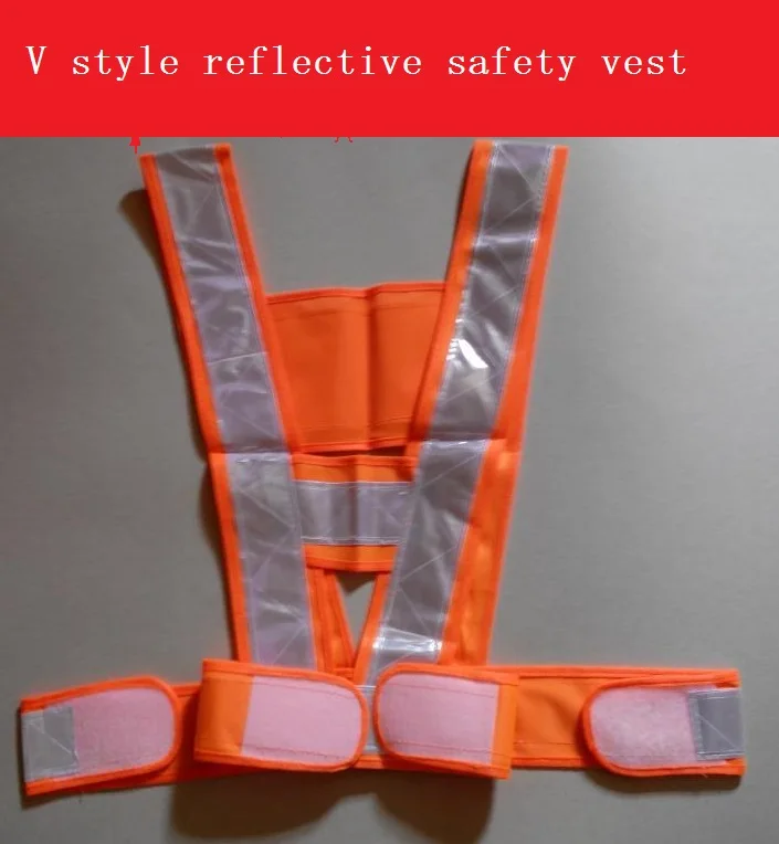 Reflective Vest V Style Warning Reflective Safety Clothing High Light