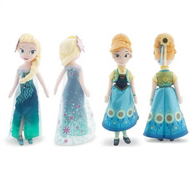 Disney Toys New Version Frozen Princess 40cm - 50cm Anna & Elsa Brinquedos High Quality Plush Toy Drop Shipping